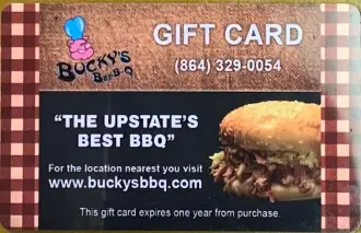 barbecue burger gift card